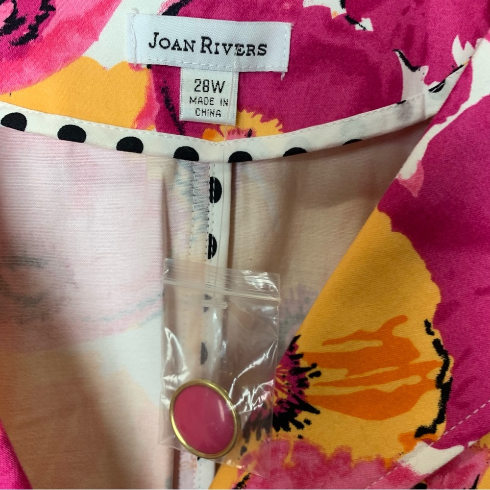 Joan Rivers‎ Pink & Yellow Floral Blazer - Picture 7 of 14
